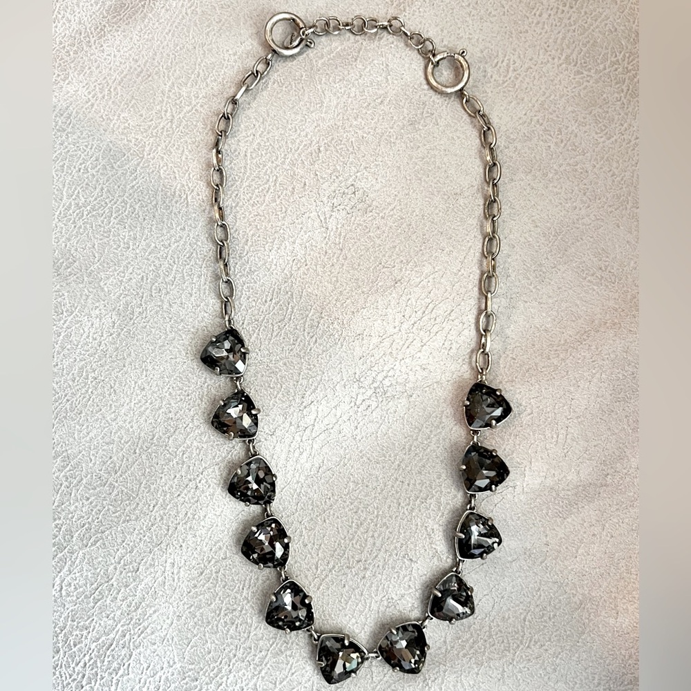Smokey black stone necklace by Stella & Dot